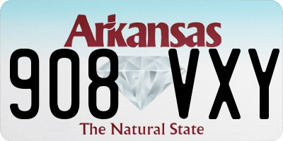 AR license plate 908VXY