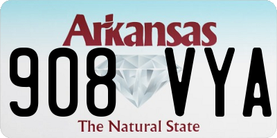 AR license plate 908VYA