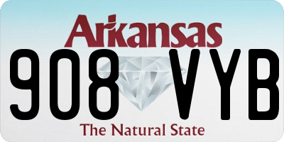 AR license plate 908VYB