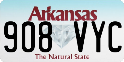 AR license plate 908VYC