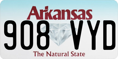 AR license plate 908VYD