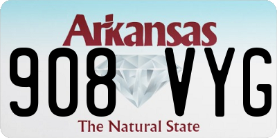 AR license plate 908VYG