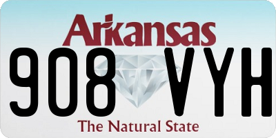 AR license plate 908VYH