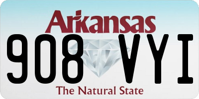 AR license plate 908VYI