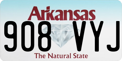 AR license plate 908VYJ