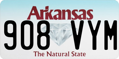 AR license plate 908VYM