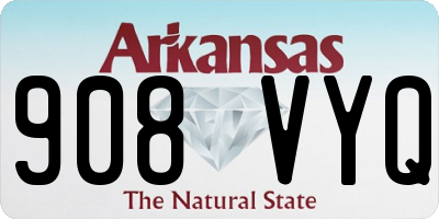 AR license plate 908VYQ