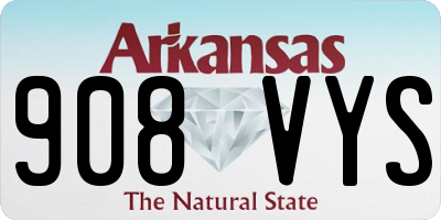 AR license plate 908VYS