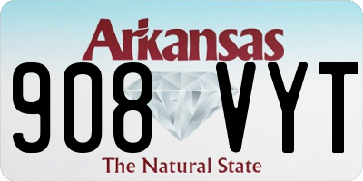 AR license plate 908VYT