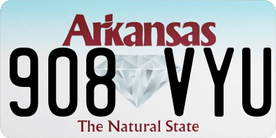 AR license plate 908VYU