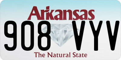 AR license plate 908VYV