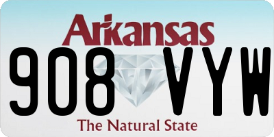 AR license plate 908VYW