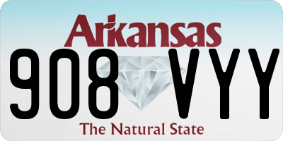 AR license plate 908VYY