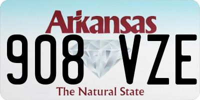 AR license plate 908VZE