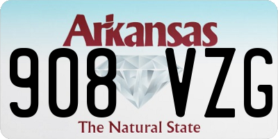 AR license plate 908VZG