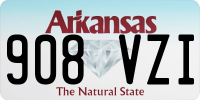 AR license plate 908VZI