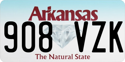 AR license plate 908VZK