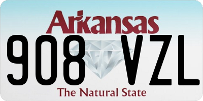 AR license plate 908VZL