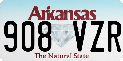AR license plate 908VZR