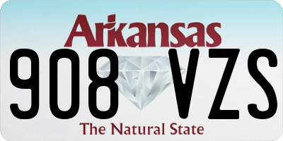 AR license plate 908VZS