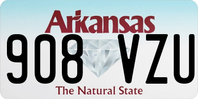 AR license plate 908VZU
