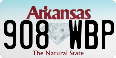 AR license plate 908WBP