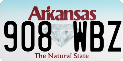 AR license plate 908WBZ