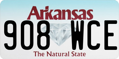 AR license plate 908WCE