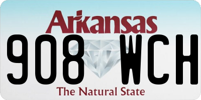 AR license plate 908WCH