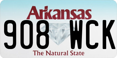 AR license plate 908WCK