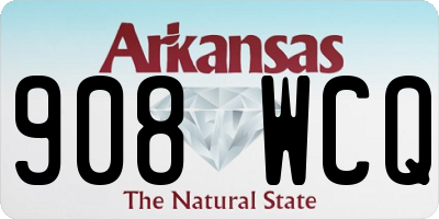AR license plate 908WCQ