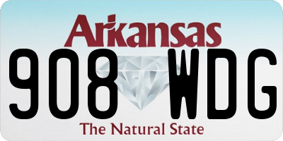 AR license plate 908WDG