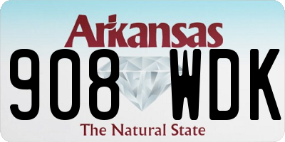 AR license plate 908WDK