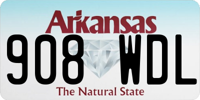 AR license plate 908WDL