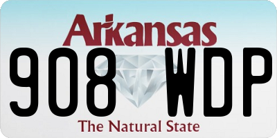 AR license plate 908WDP