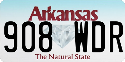 AR license plate 908WDR