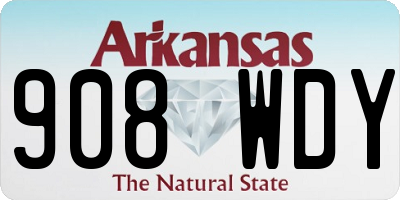 AR license plate 908WDY