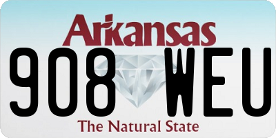 AR license plate 908WEU