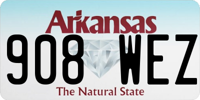AR license plate 908WEZ