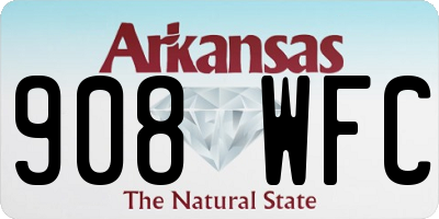 AR license plate 908WFC