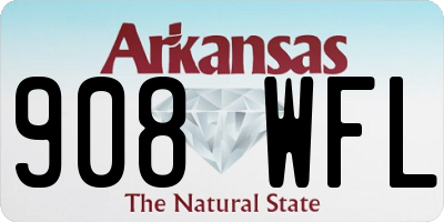 AR license plate 908WFL