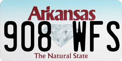 AR license plate 908WFS