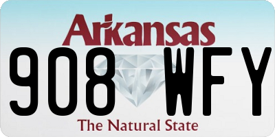 AR license plate 908WFY