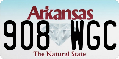 AR license plate 908WGC