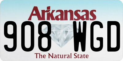 AR license plate 908WGD
