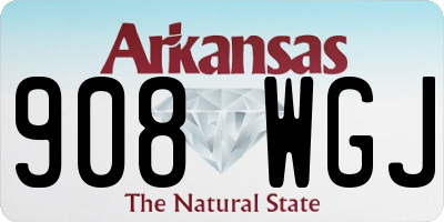 AR license plate 908WGJ