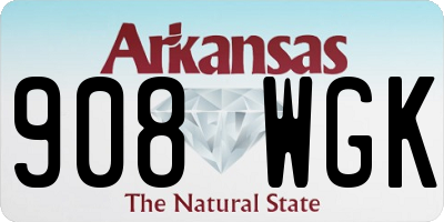 AR license plate 908WGK