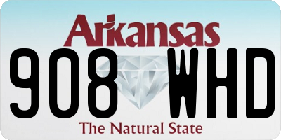 AR license plate 908WHD
