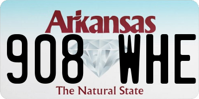 AR license plate 908WHE