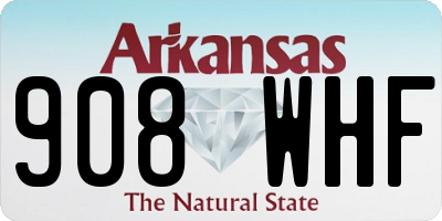 AR license plate 908WHF